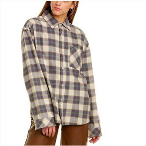 WeWoreWhat Boyfriend Flannel Shirt Size XS/S